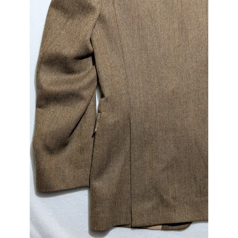 Hart Schaffner Marx Wool Tweed Blazer Mens 42XL‎ Brown USA Made Sport Coat